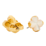 Spade Flower Studs in Mother of Pearl