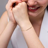 Grace 18k Gold Vermeil .25ct tw Lab-Grown Diamond Pave Bar Bracelet