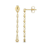 Vermeil Lab Grown 1/10ct tw Diamond Linear Drops