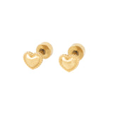 Heart Flat Back Earrings