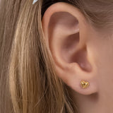 Heart Flat Back Earrings