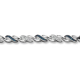 Pre-Owned Kay Diamond Accent Infinity Symbol Bracelet in Sterling Silver