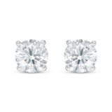 Pre-Owned Kay 1/2ct tw Lab-Created Diamond Solitaire Stud Earrings in 14K White Gold