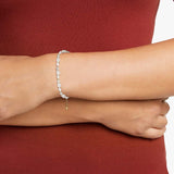 Mixed Stone Adjustable Tennis Bracelet in Gold