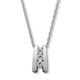 Pre-Owned Kay 1/8 ct tw Diamond Pendant Necklace in 10k White Gold