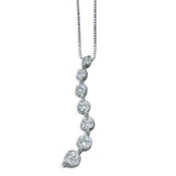 Pre-Owned Kay 1/2ct tw Diamond Pendant Necklace in 14k White Gold