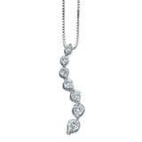 Pre-Owned Kay 1/4ct tw Diamond Pendant Necklace in 14k White Gold