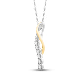 Pre-Owned Kay 1/4ct tw Diamond Necklace in 10k Two-Tone Gold