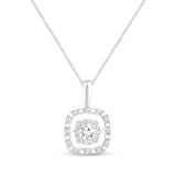 Pre-Owned Kay Silver 1/10ct Round Diamond Pendant