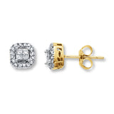 Pre-Owned Kay 1/4ct tw Diamond Stud Earrings in 10k Yellow Gold