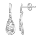 Pre-Owned Kay 1/4ct tw Round-cut Diamond Earrings in 10k White Gold