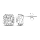 Pre-Owned Kay 1ct Diamond Earrings in 10k White Gold