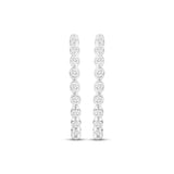 Pre-Owned Kay 1/3ct tw Diamond Hoop Earrings in Sterling Silver