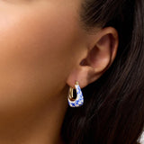 Dakota Statement Earrings in Blue