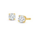 Pre-Owned Kay 1/4ct tw Round-cut Diamond Earrings in 14k Yellow Gold