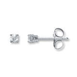 Pre-Owned Kay 1/20ct tw Round-cut Diamond Earrings in 14k White Gold