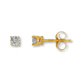 Pre-Owned Jared 1/4ct tw Round-cut Diamond Earrings in 14K Yellow Gold