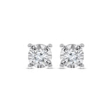 Pre-Owned Kay 1/2 ct Diamond Radiant Reflections Earrings in 10K White Gold