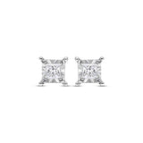 Pre-Owned Kay 3/8ct tw Diamond Radiant Reflections Earrings in 10K White Gold