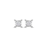 Pre-Owned Kay 1/8ct tw Diamond Solitaire Earrings in Sterling Silver