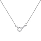 Pre-Owned Kay 1/8 ct Diamond Radiant Reflections Solitaire Heart Necklace in 10K White Gold