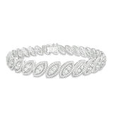 Pre-Owned Kay 1/2ct tw Diamond Marquise Bracelet in Sterling Silver