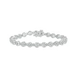 Pre-Owned Kay 1/4ct tw Round-cut Diamond Tennis Bracelet in Sterling Silver