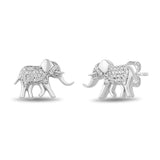 Pre-Owned Kay 1/10ct tw Diamond Disney Treasures The Lion King Earrings in Sterling Silver