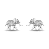 Pre-Owned Kay 1/10ct tw Diamond Disney Treasures The Lion King Earrings in Sterling Silver