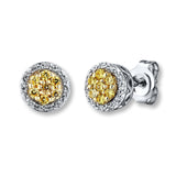 Pre-Owned Kay 1/4ct tw Diamond Stud Earrings in 10k Two-Tone Gold