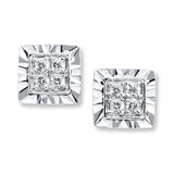 Pre-Owned Kay 1/10ct tw Diamond Stud Earrings in Sterling Silver