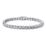 Pre-Owned Kay 1/20ct tw Diamond Bracelet in Sterling Silver