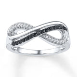 Pre-Owned Kay 1/6ct tw Diamond Infinity Symbol Ring in Sterling Silver