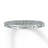 Pre-Owned Kay 1/8ct tw Round-cut Diamond Band in 14K White Gold