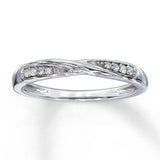 Pre-Owned Kay 1/20ct tw Diamond Band in 10K White Gold