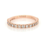 Pre-Owned Jared 14k Rose Gold 1/2ct Round Diamond Band Ring