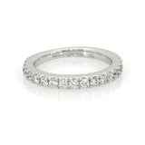 Pre-Owned Jared 14k White Gold 3/8ct Round Diamond Band Ring