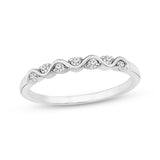 Pre-Owned Kay 1/15ct tw Round-cut Diamond Ring in 10k White Gold