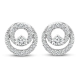 Pre-Owned Jared 1/5ct Diamond Stud Earring in 10k White Gold