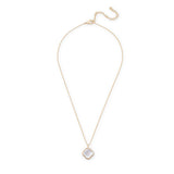 Boston Pendant Necklace in Gold & Mother of Pearl