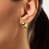 Abby Small Statement Earrings in Gold