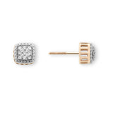 Pre-Owned Jared 1/6ct tw Diamond Earrings in 10k Rose Gold