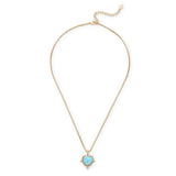 Rocksbox Exclusive Heavenly Heart Necklace in Larimar
