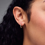 Pre-Owned Kay 1/8ct tw Diamond Hoops in 14k Yellow Gold