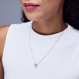 Pre-Owned Kay Diamond Accent Heart Pendant in 10k White Gold