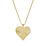 Kalel Gold Heart Necklace