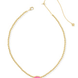 Elisa Beaded Necklace in Azalea Illusion Glass