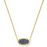 Elisa Pendant Necklace in Multi Drusy