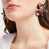 Rocksbox Exclusive Small Crystal Lily Earrings in Harvest Multi