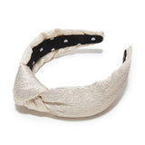 Knotted Metallic Brocade Headband